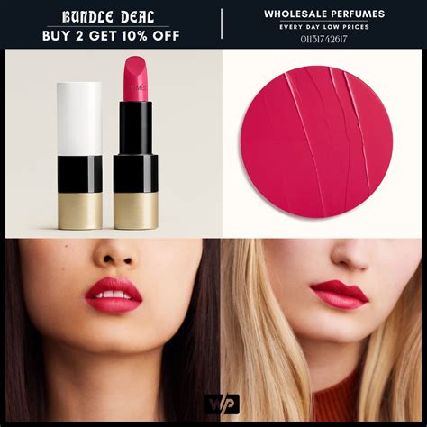 Rouge Hermès, Satin lipstick, Rose Dakar